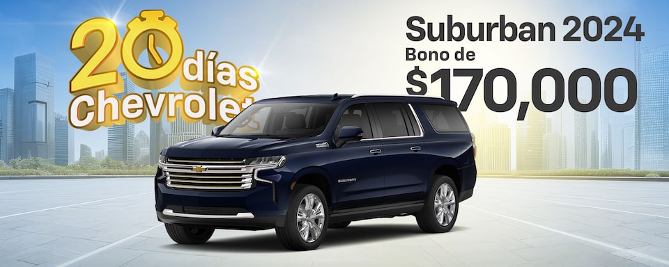 Chevrolet Suburban 2024, camioneta grande con gran rendimiento, rines en aluminio de 22 pulgadas, techo panorámico y más